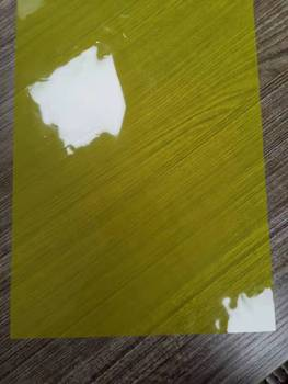 MOQ1 China Yellow Color Mylar Sheet Pet / Pe ฟิล์มอุณหภูมิสูง